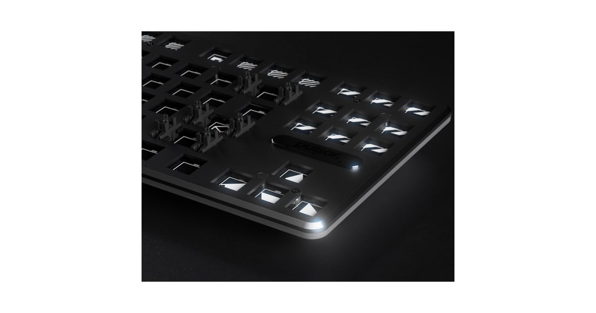 PulsarPCMK 2HE TKL Mechanical Gaming Keyboard  (Wit/zwart, US lay-out, 80% (TKL), RGB, PBT Double-shot keycaps, Hot-swap)