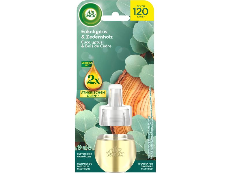 Air Wick Duftspender Nachfüller Eukalyptus und Zedernholz 1 Holziger Duft mit Eukalyptus und Zedernholz erinnert an die Natur