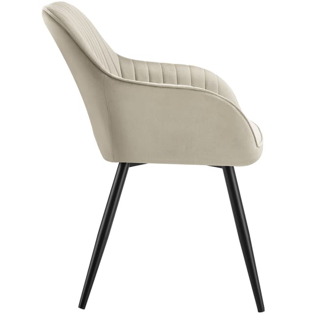 Stol Marilyn, velour, quiltet
