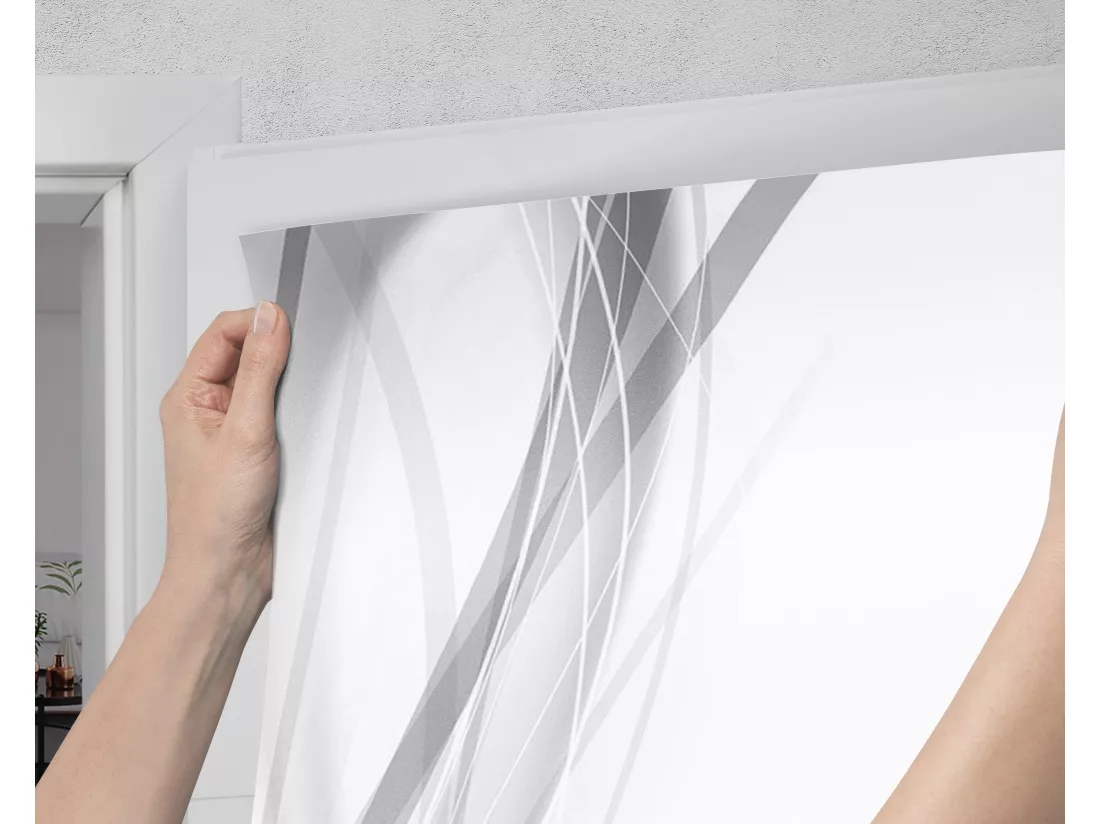 Stickers décoratifs pour portes intérieures - Lignes abstraites 85x205 cm