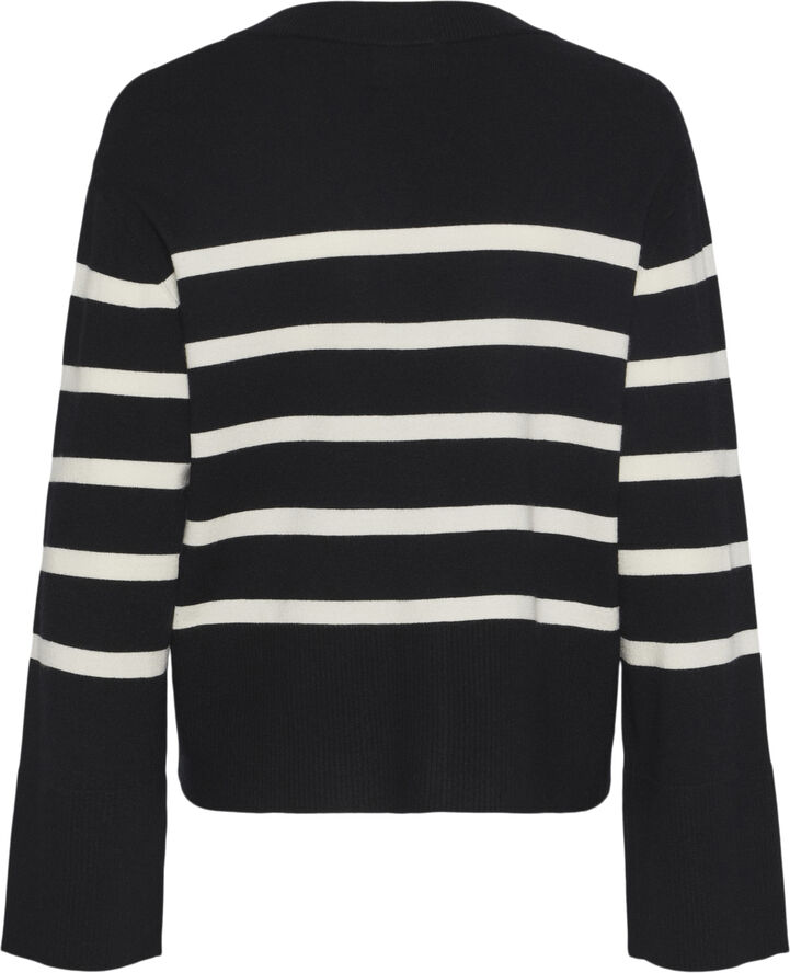 Pieces PCSIA LS CARDIGAN NOOS BC Striber/tern