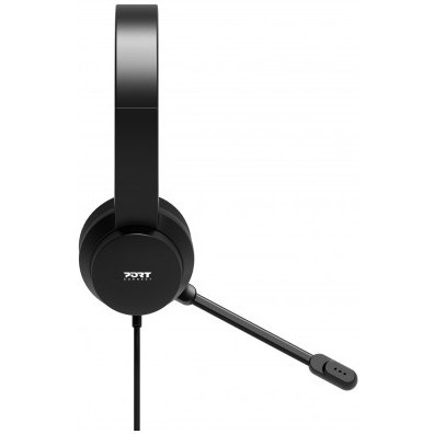 Port Designs 901605 casque Avec fil Arceau USB Type-A Noir
