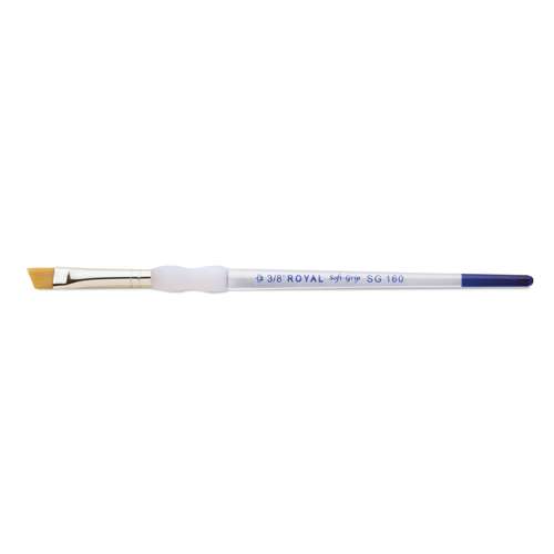 Royal & Langnickel Soft-Grip Gold-Taklon Pinsel, schräg, Serie SG160