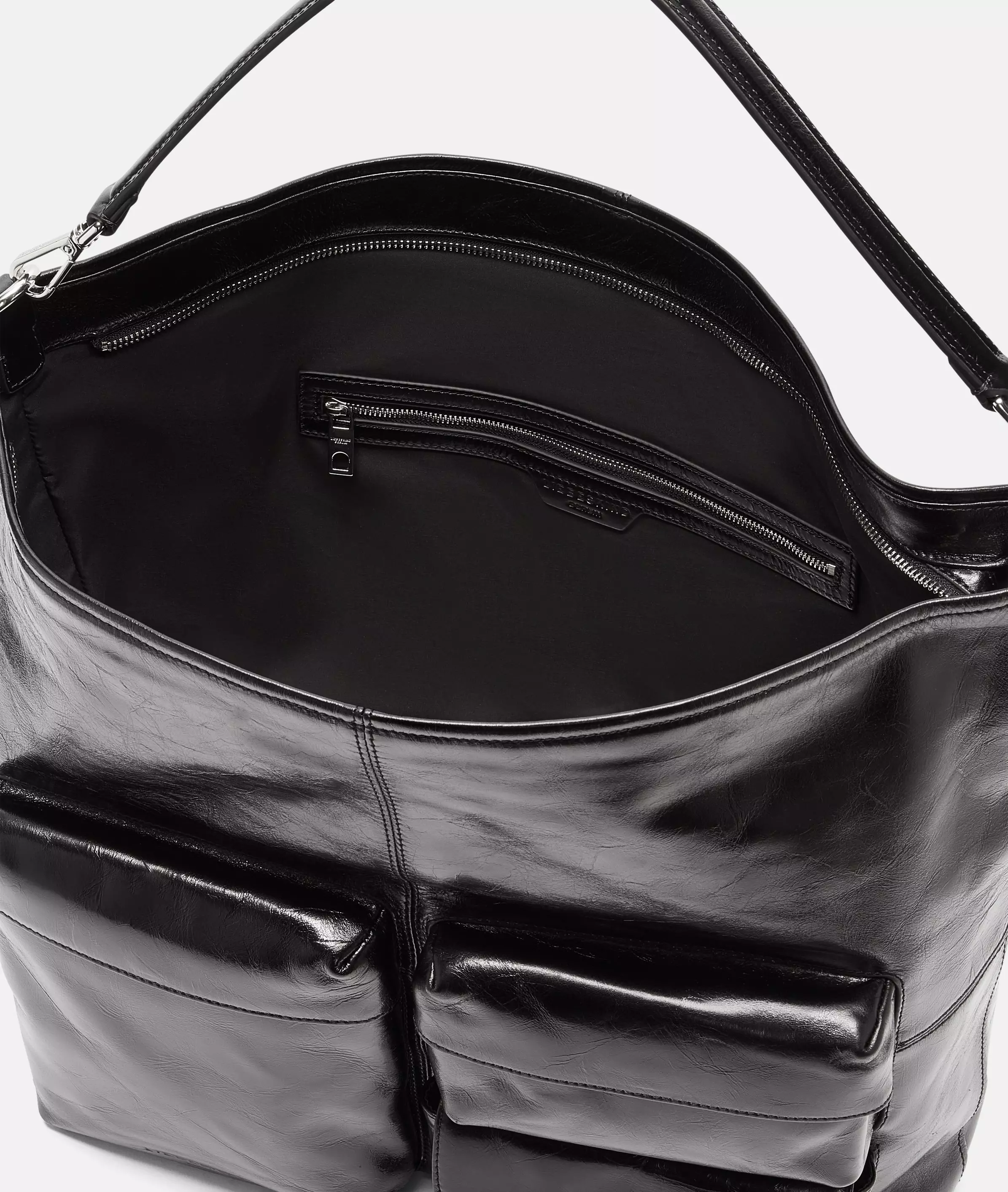 Hobo L Large patent leather handbag