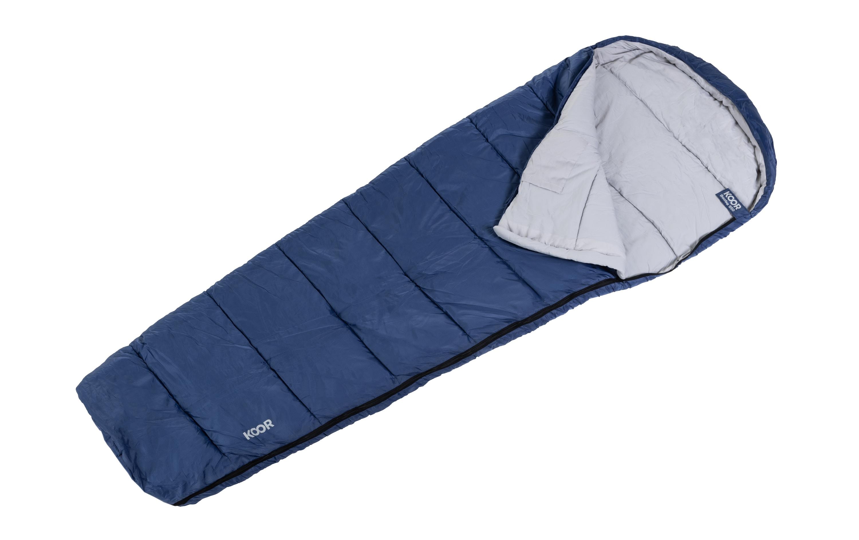 Schlafsack Baaba 950 Blau 80 x 220 cmWarmer und bequemer Mumienschlafsack