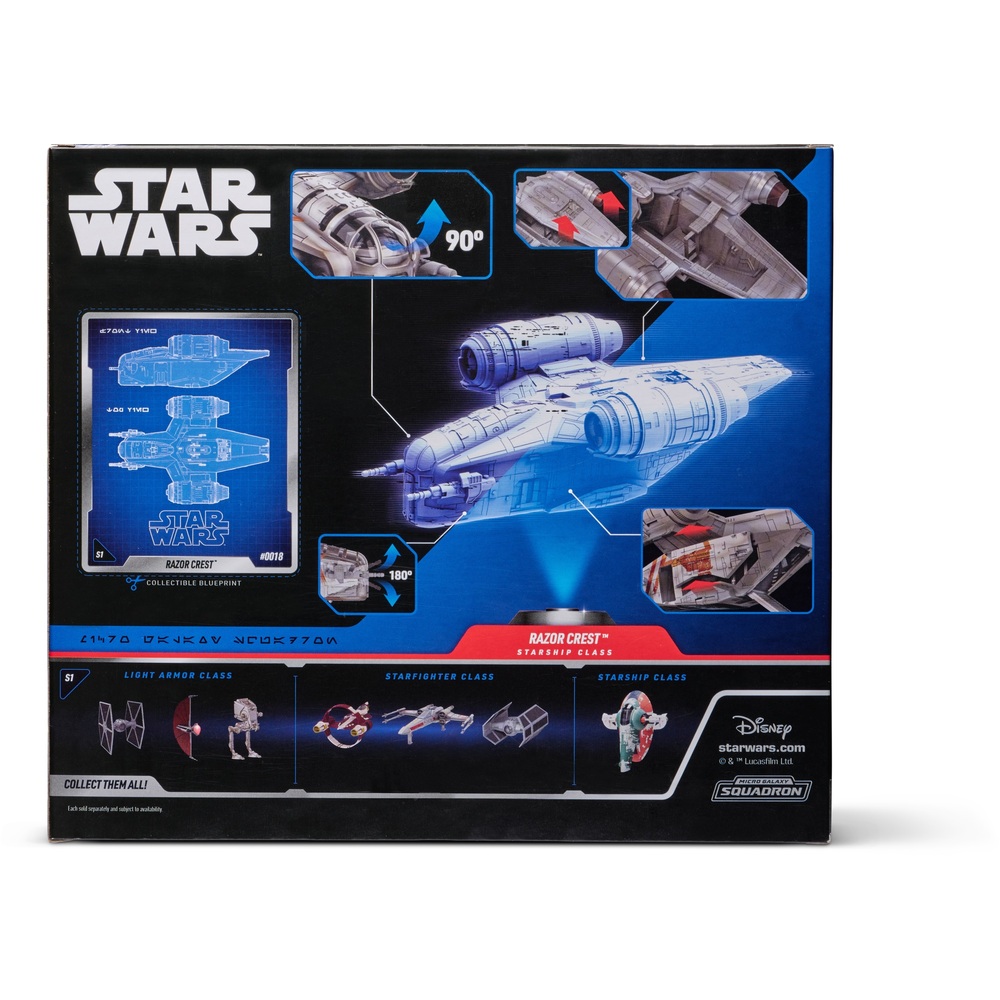 Star Wars Micro Galaxy Squadron 23cm Raumschiffklasse Razor Crest