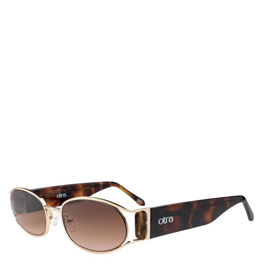 Otra Eyewear Polly Gold Tortoise/Brown To Pink Fade