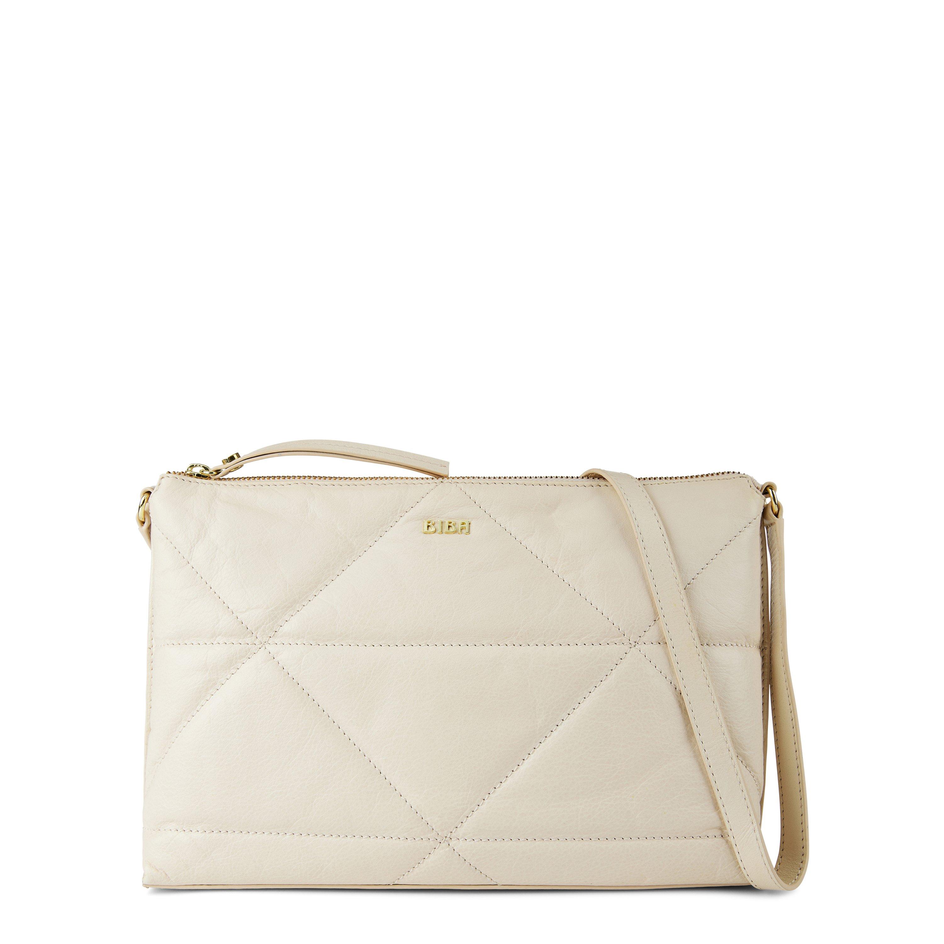 Biba Leather Quilted Crossbody Bag