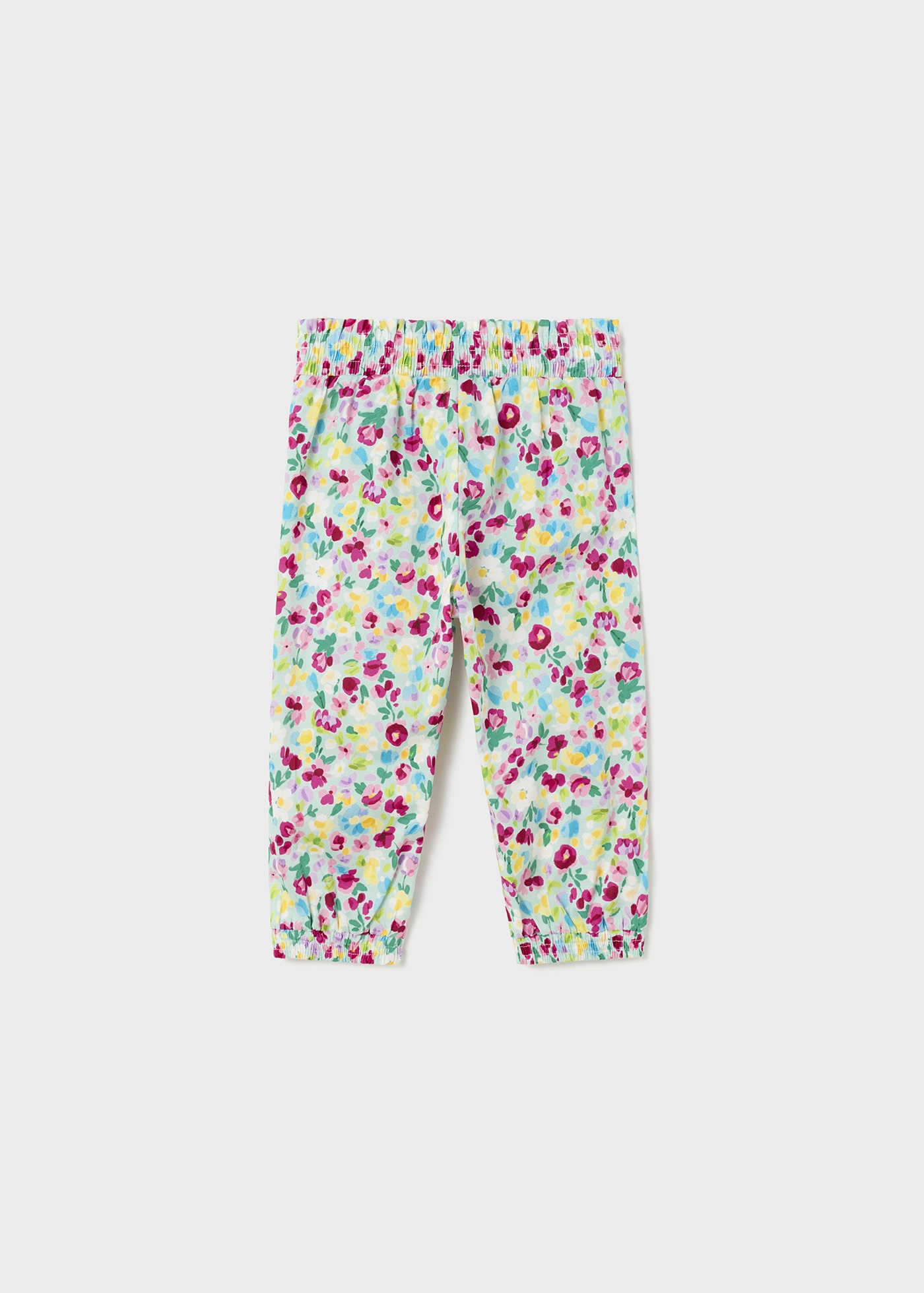 Calças largas de algodão estampado para bebê