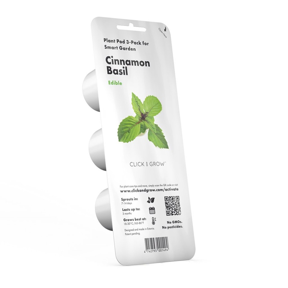 Click and Grow - Smart Garden Refill 3-pak - kanel-basilikum