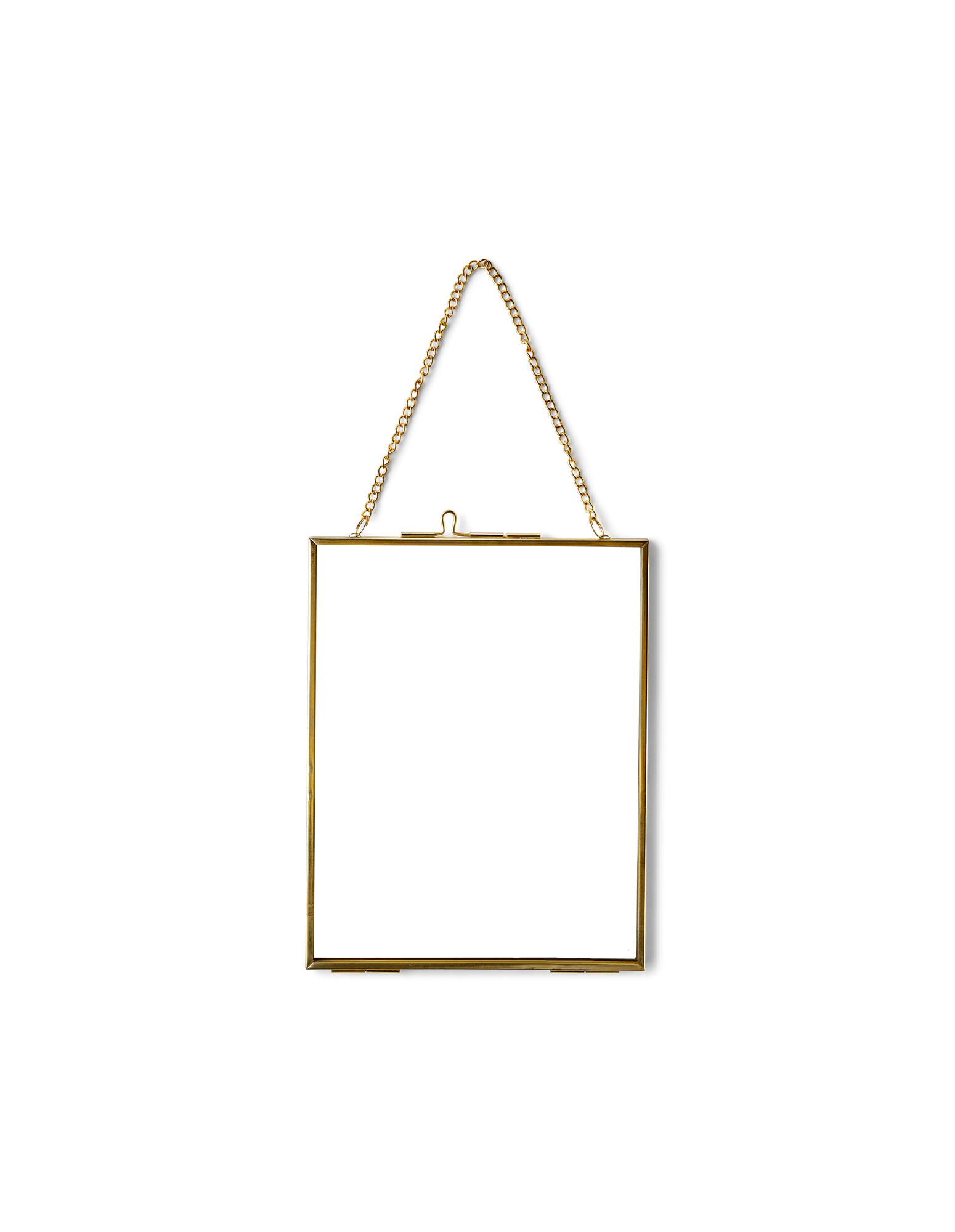 Ramme 15 x 19 | Glas/jern. 15 x 19 cm. | Gold