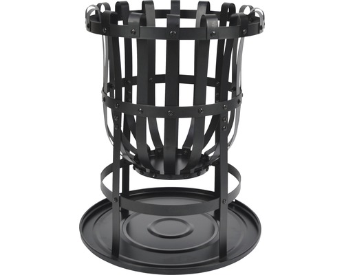 Vuurkorf Ø 40 cm metaal zwart