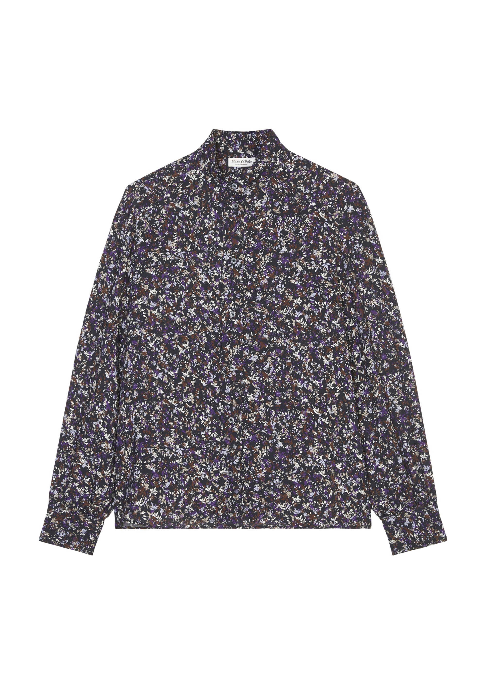 Allover-Print-Bluseaus Cupro-Viskose-Mix