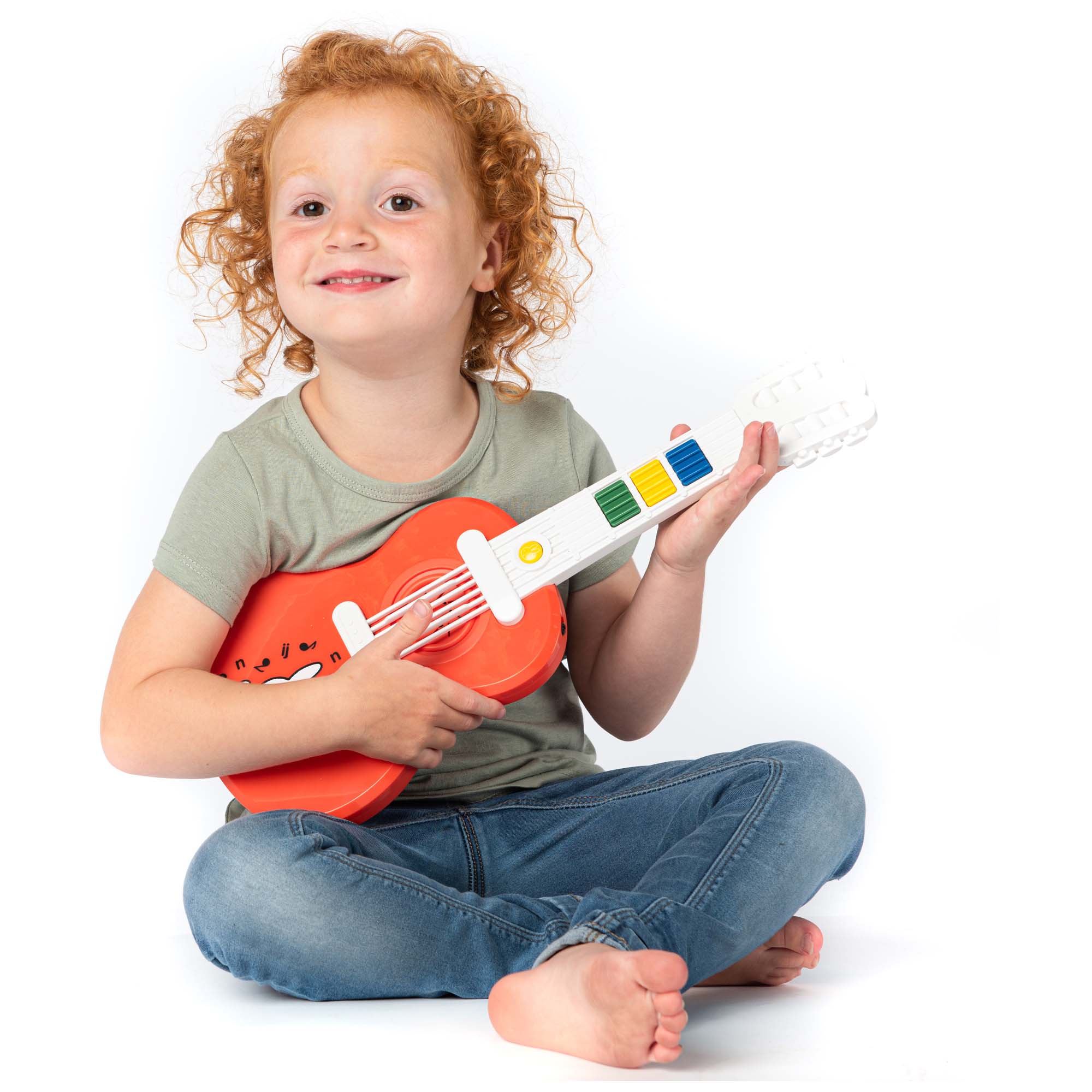 Nijntje speelgoedinstrument - Mijn eerste gitaar oranje