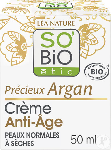 So'Bio Étic Précieux Argan Crème Anti-Âge Jour Peaux Normales À Sèches 50ml