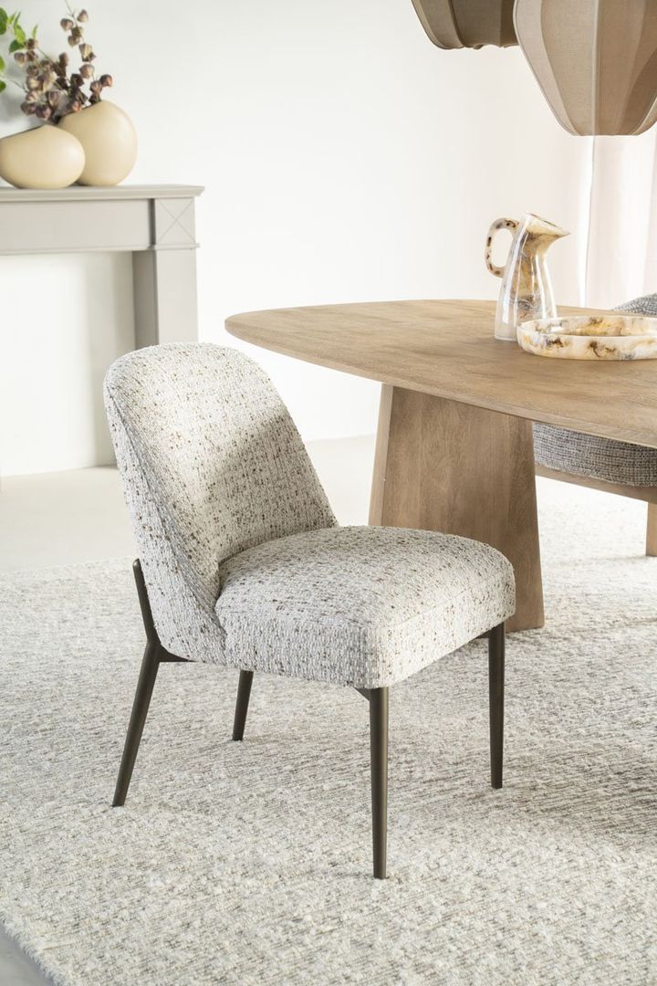 Eetkamerstoel Tobias Beige van Eleonora