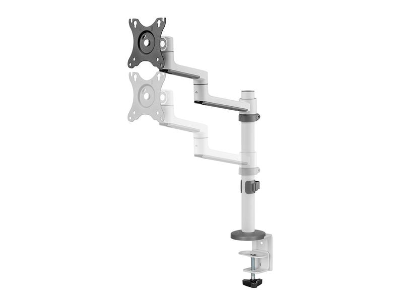 NEOMOUNTS Tischhalterung DS60-425WH1 bis 8 kg – Weiss Full-Motion-Tischhalterung für 17-27