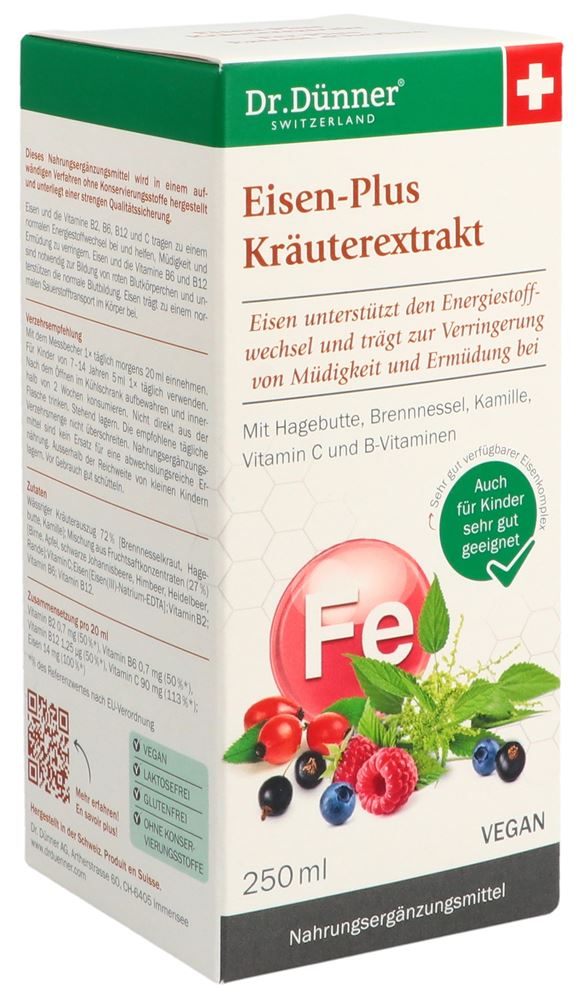 DUENNER Eisen-Plus Kräuterextrakt Extrakt Fl 250 ml