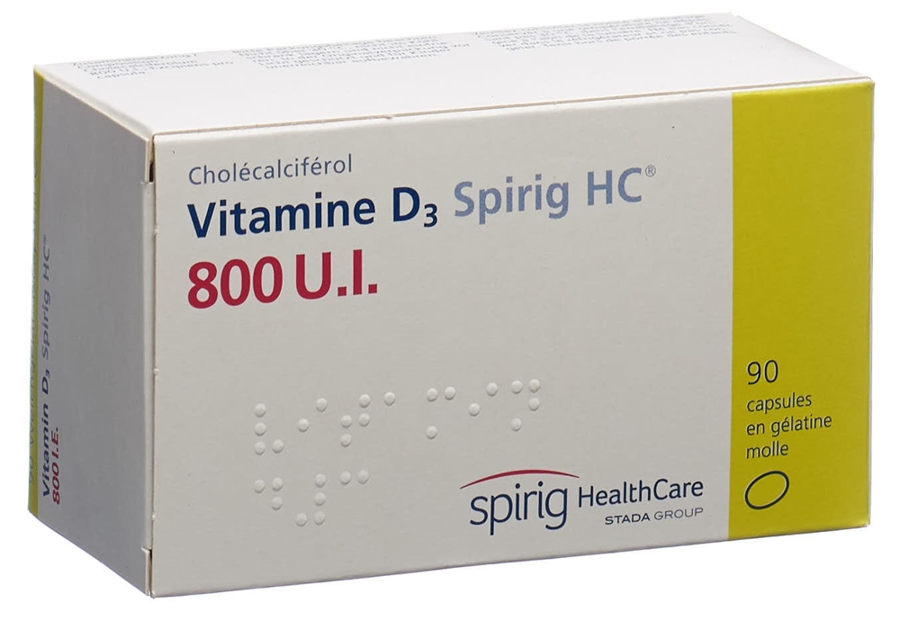 VITAMINE D3 Spirig HC 800 IE<br>90 Stück, Blister, Weichkapsel