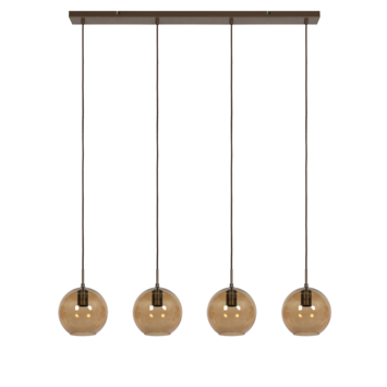 Hanglamp Levi mat bruin 114x20x19 cm
