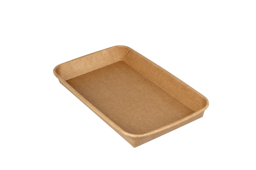 Sushi tray karton TA-07 + deksel 220x137x25 Kraft