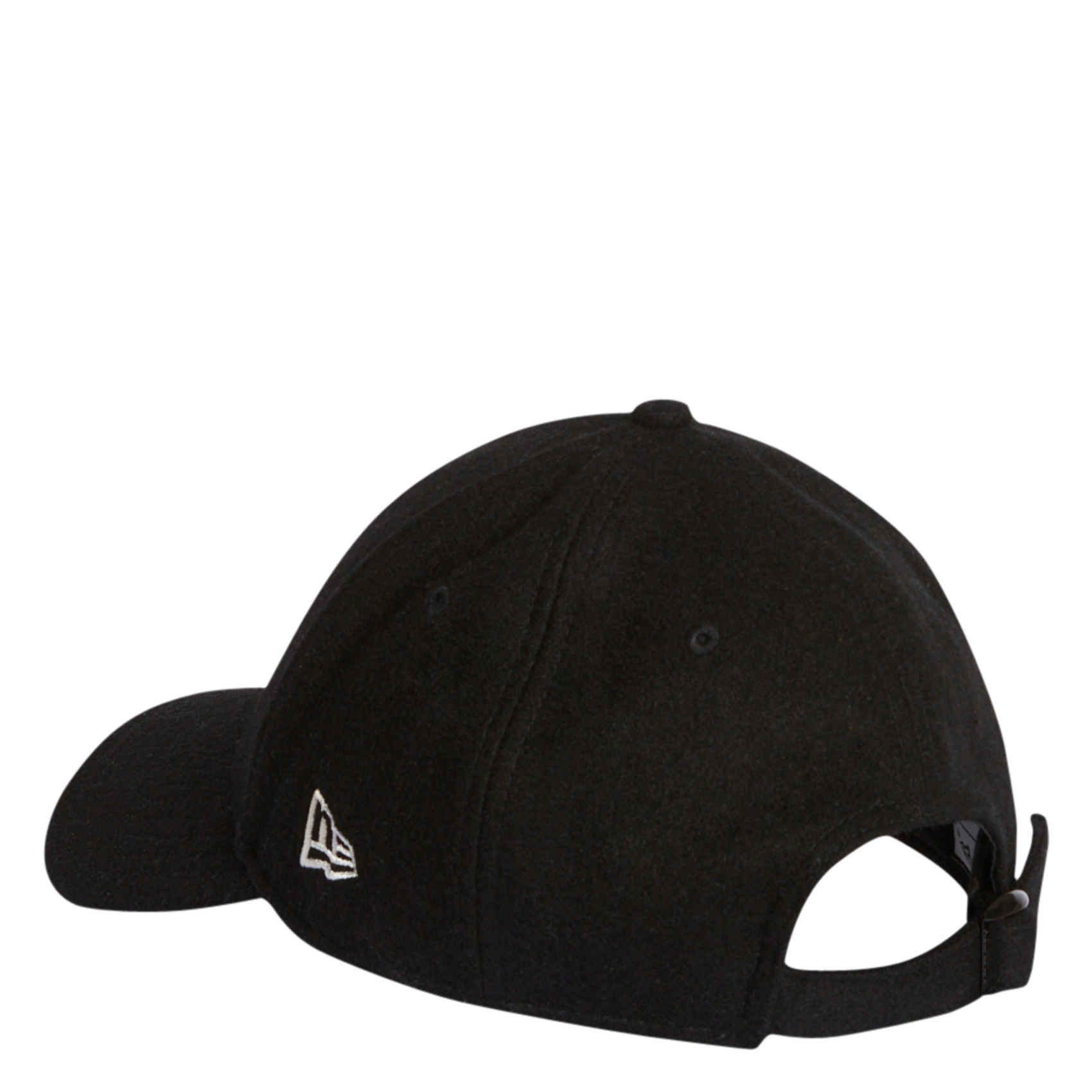 Casquette brodée en laine mélangée | Noir