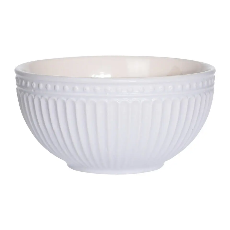 Excellent Houseware kommen/schaaltjes - D14 x H7 cm - ivoor wit