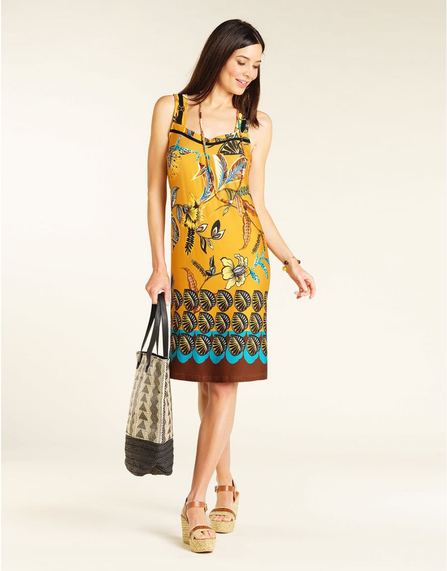Robe bretelle imprimée