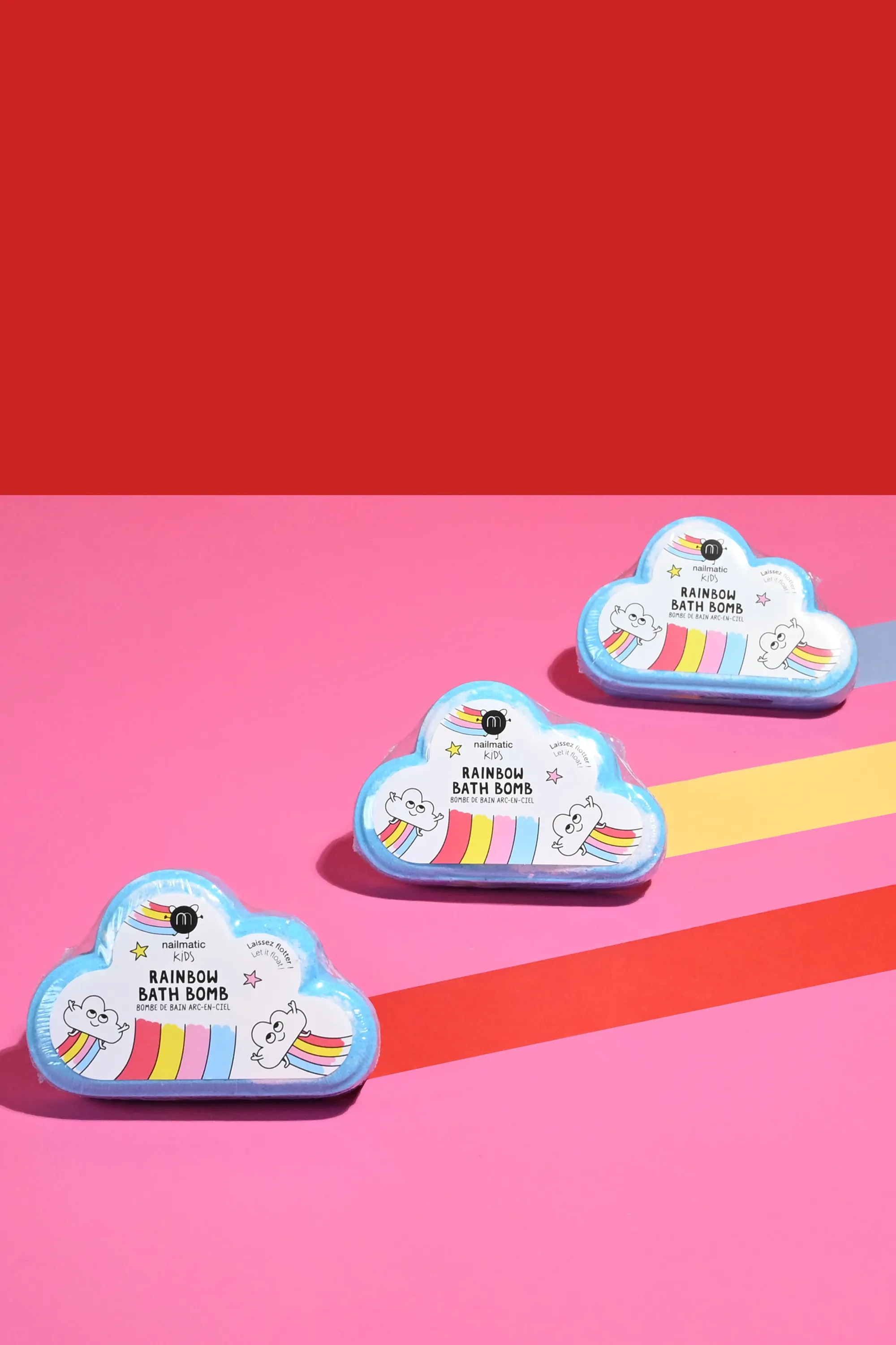 Nailmatic Nuage de bain arc-en-ciel-125 g