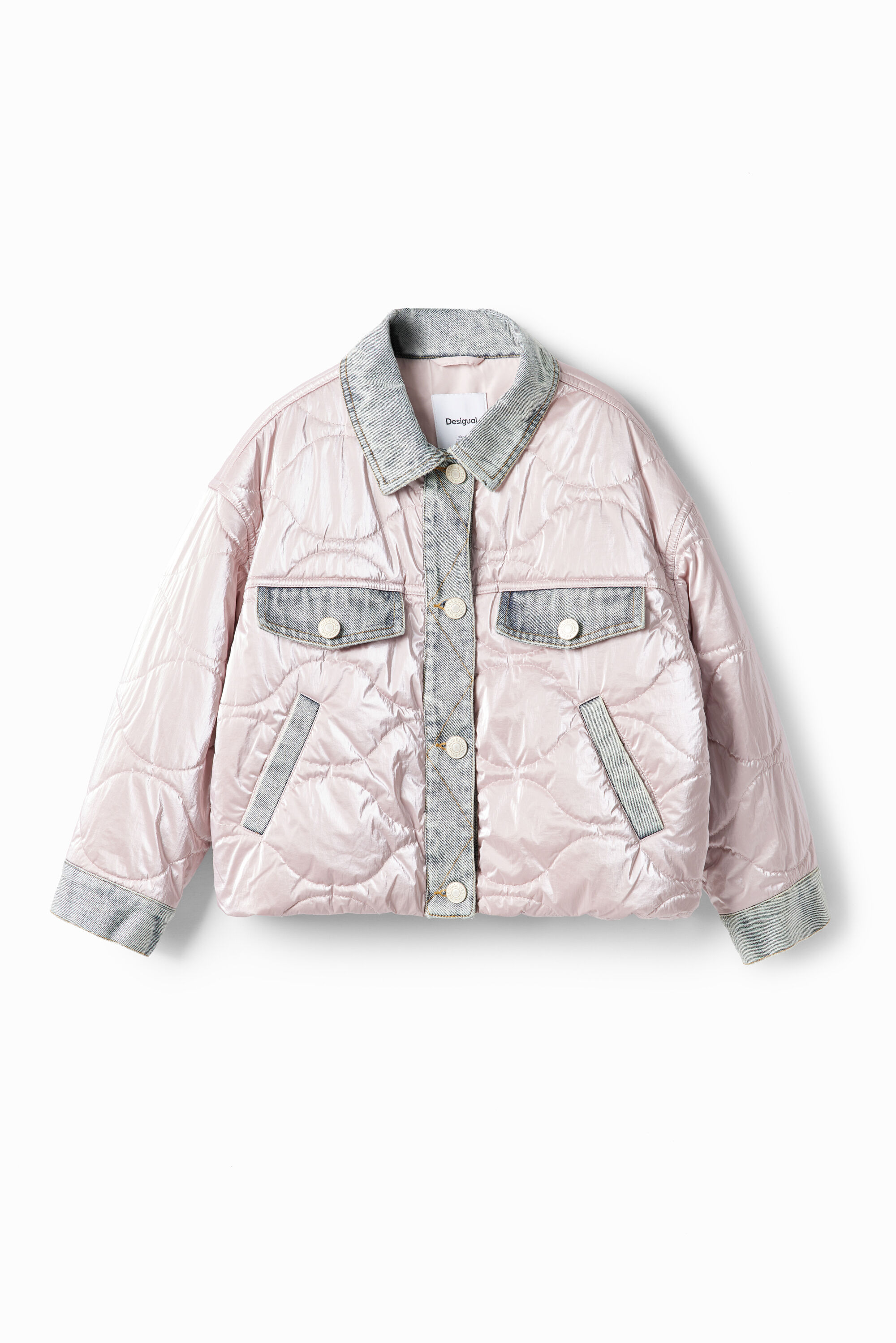 Jaqueta bomber metalizada