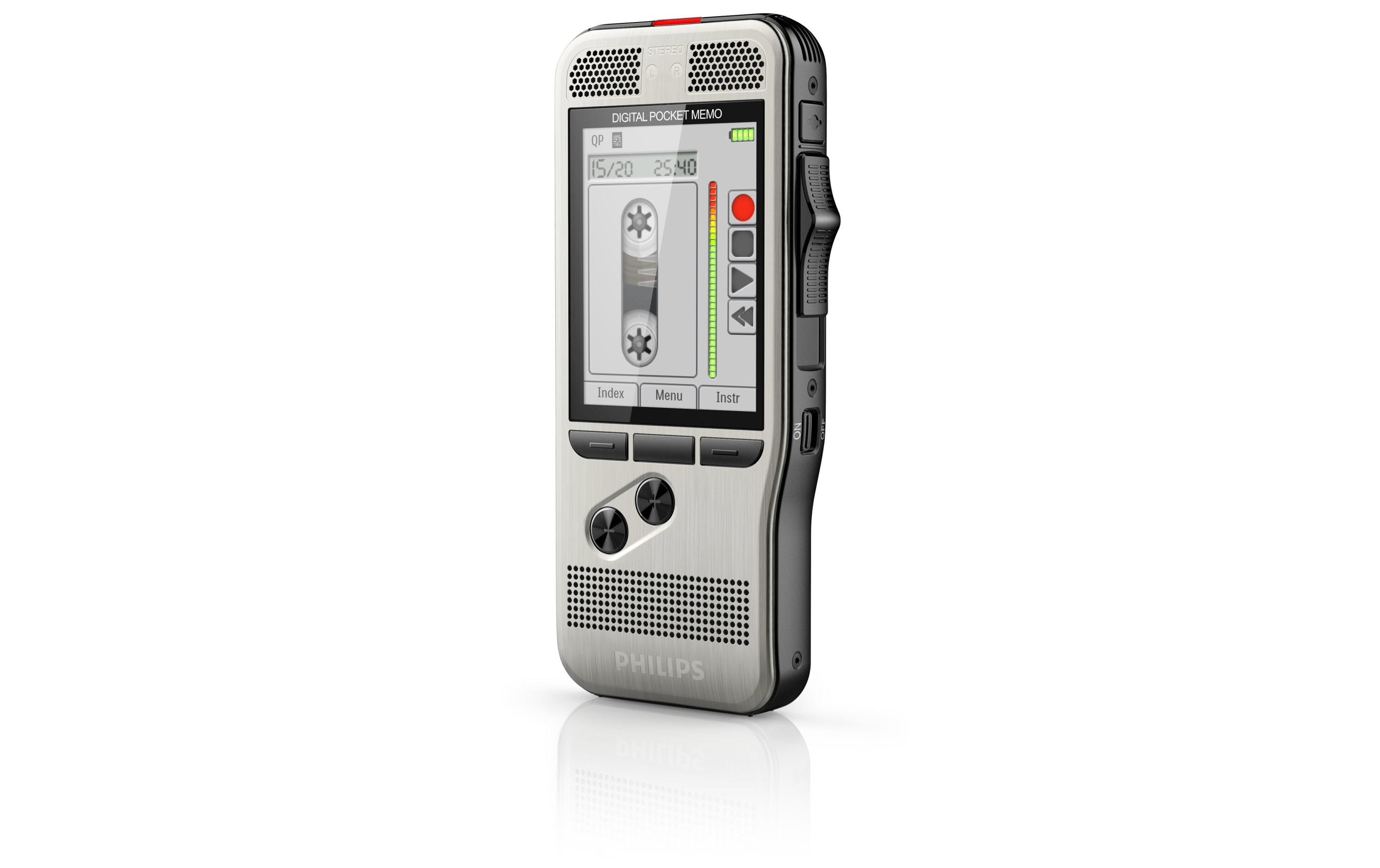 Diktiergerät Digital Pocket Memo DPM7200<br>Digitales Diktiergerät mit konfigurierbarem 4-Positions-Schiebeschalter