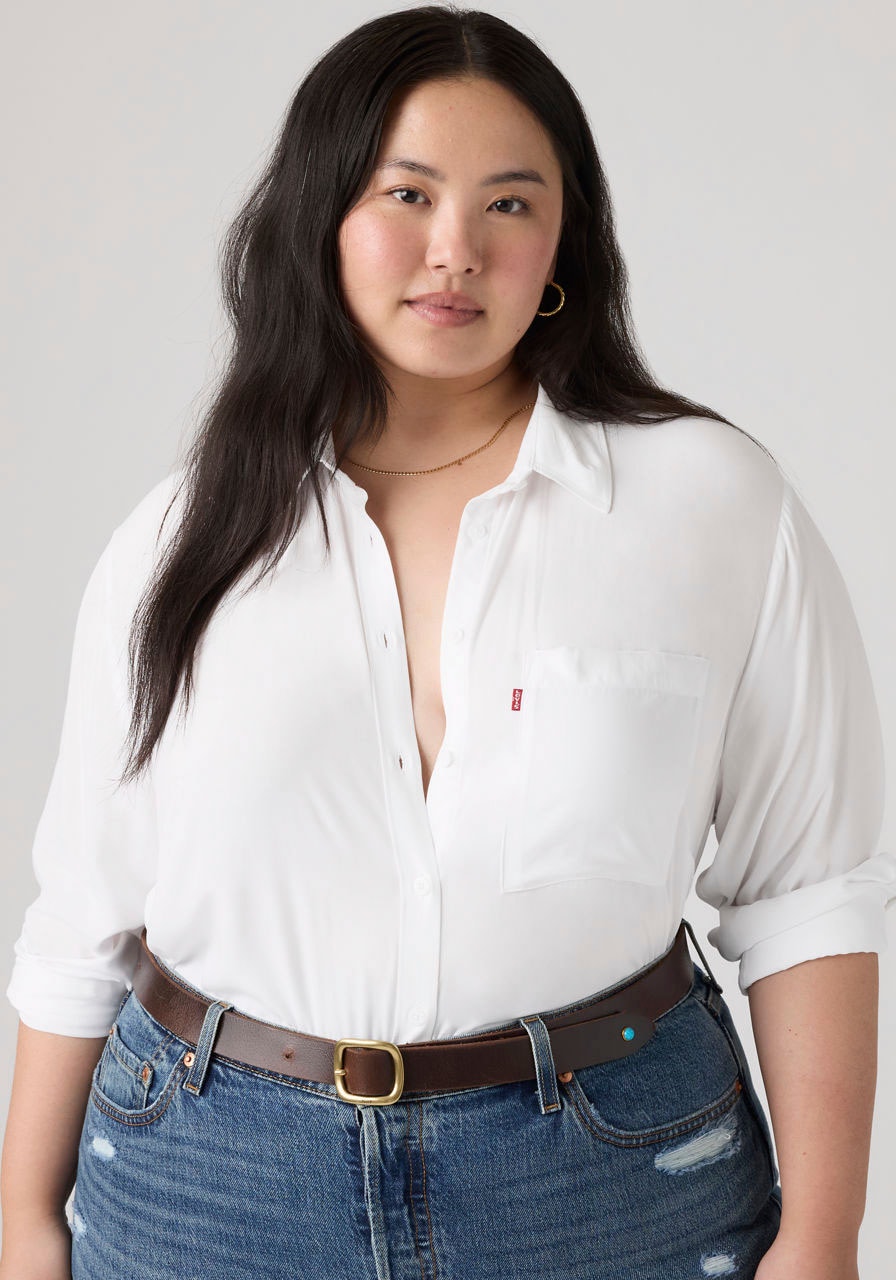 Levi's® Plus Hemdbluse »PLUS DARLENE SHIRT« aus fliessender Viskose