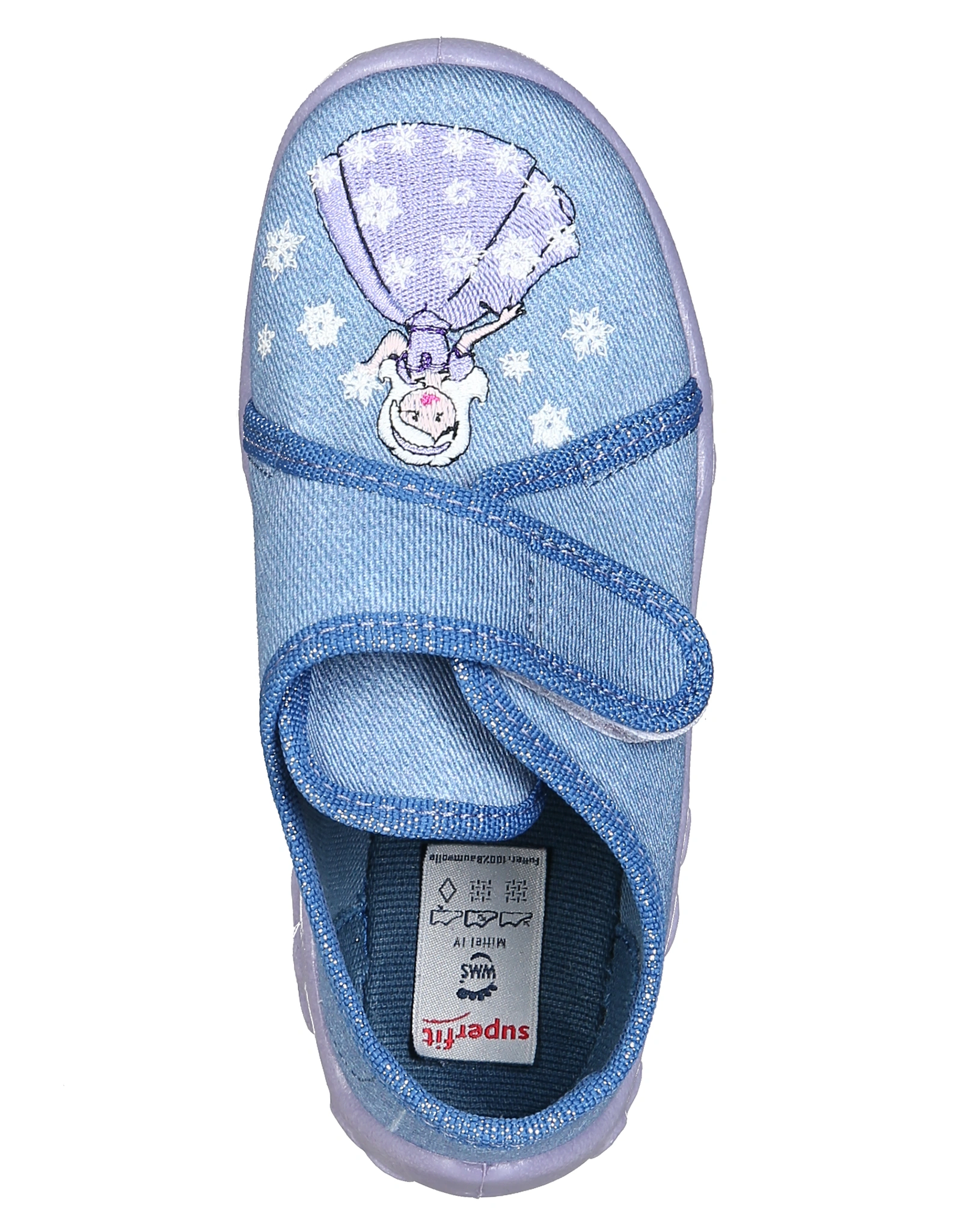 Klett-Hausschuhe BONNY - SCHNEEPRINZESSIN in blau
