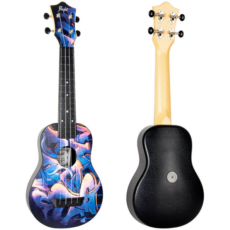 Flight Travel Series TUS40 Graffiti sopraan ukelele met gigbag