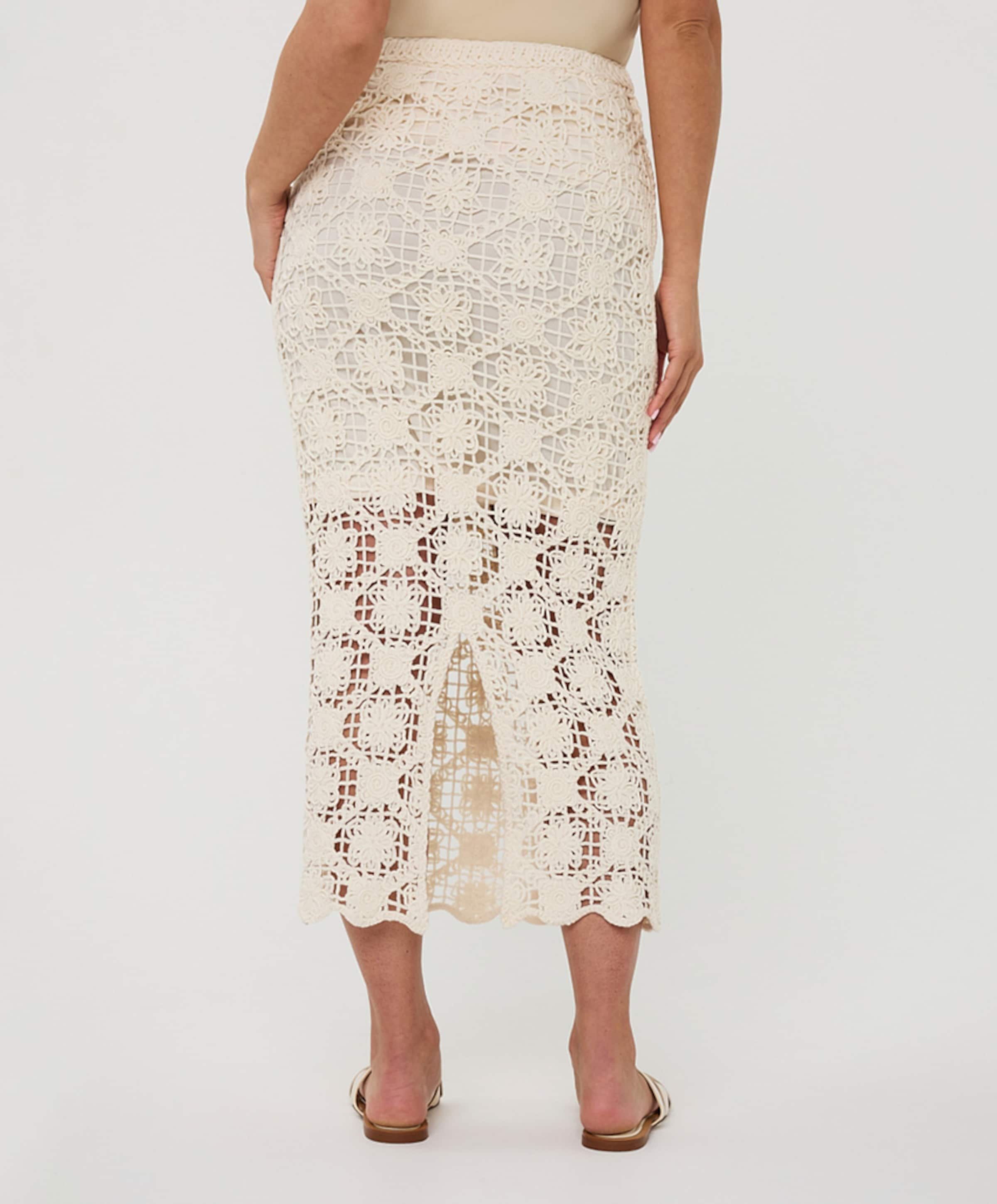 EsQualo Dames rok ecru