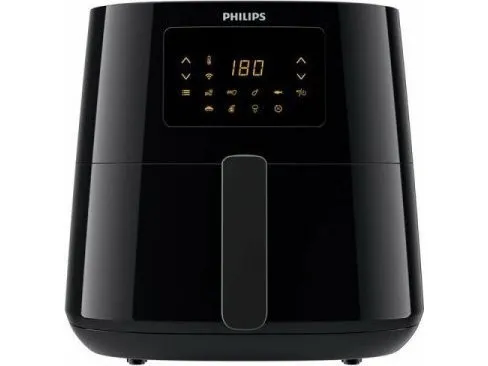 Philips Essential HD9280 Airfryer XL - Varmluftsrister - 6.2 liter - 2000 W - mørk sølv/sort