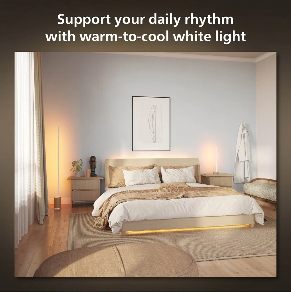 Philips Hue - Gradient Signe Bordlampe - Eg - Sømløs Farveovergang for Elegante Rum