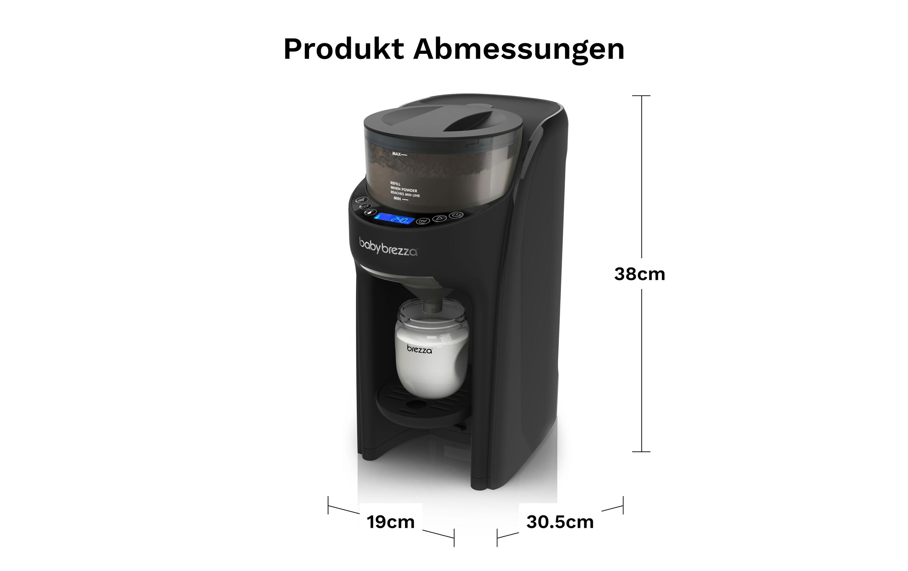 Flaschenwärmer Formula Pro Advanced Schwarz<br>Automatischer Falschenzubereiter dosiert, mischt und erwärmt Milchpulver auf Knopfdruck