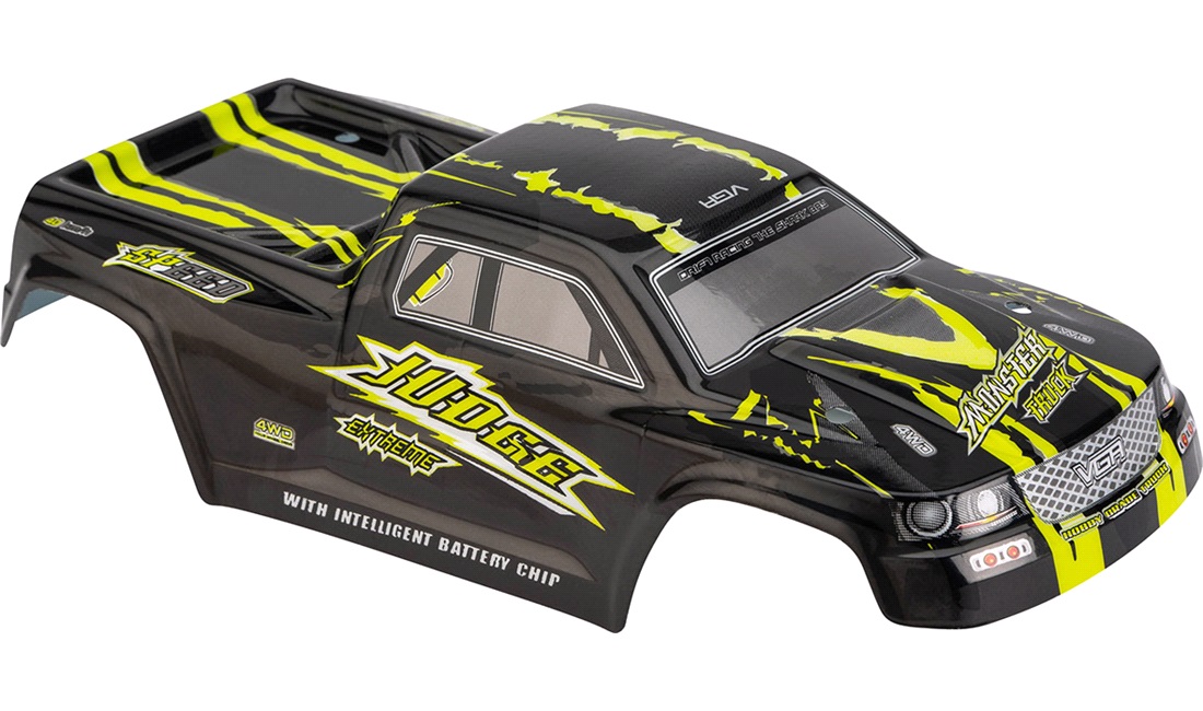Karosseri new black design, Monster Truck 1:10