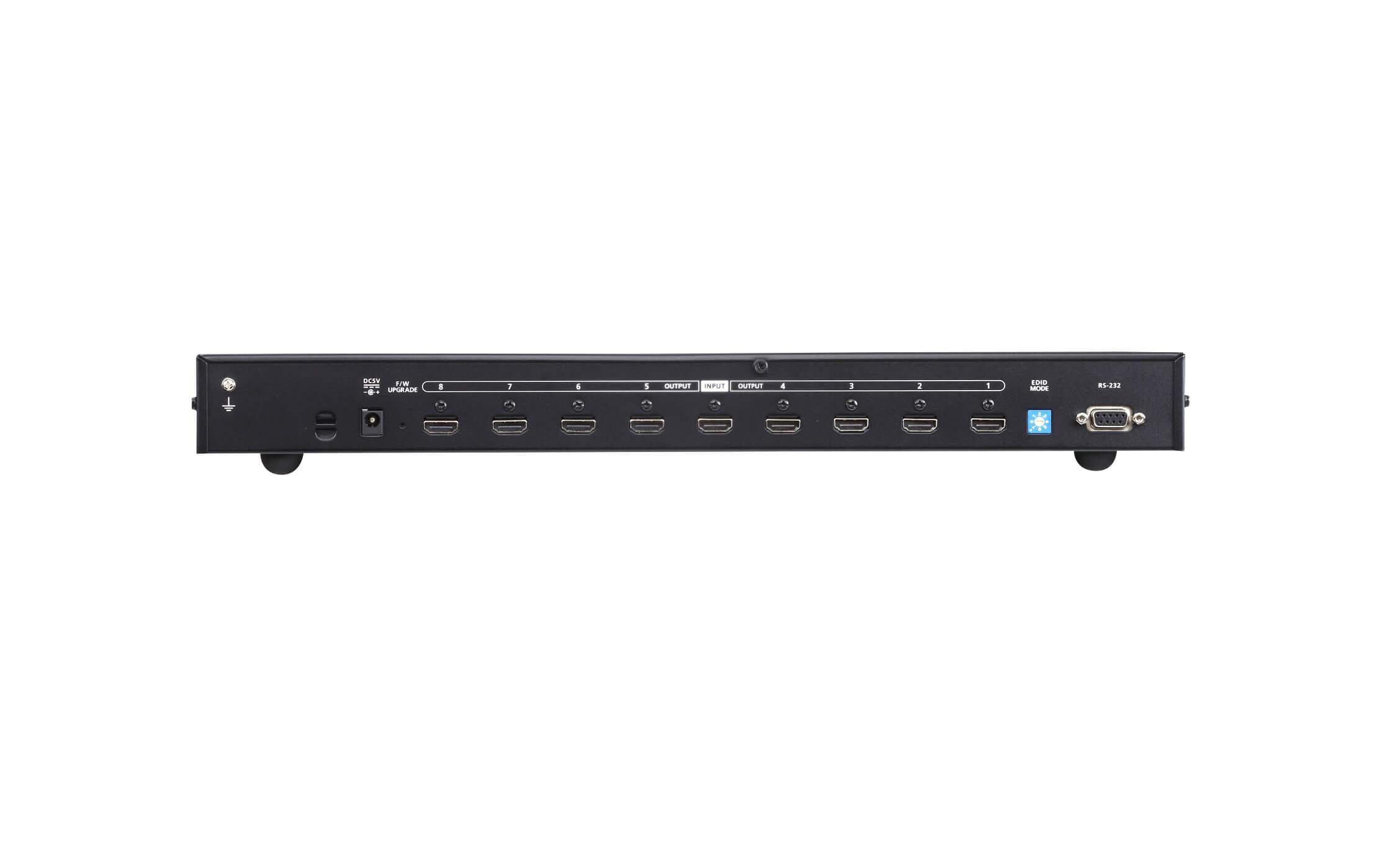8-Port Signalsplitter VS0108HB True 4K HDMI<br>8-Port True 4K HDMI Splitter