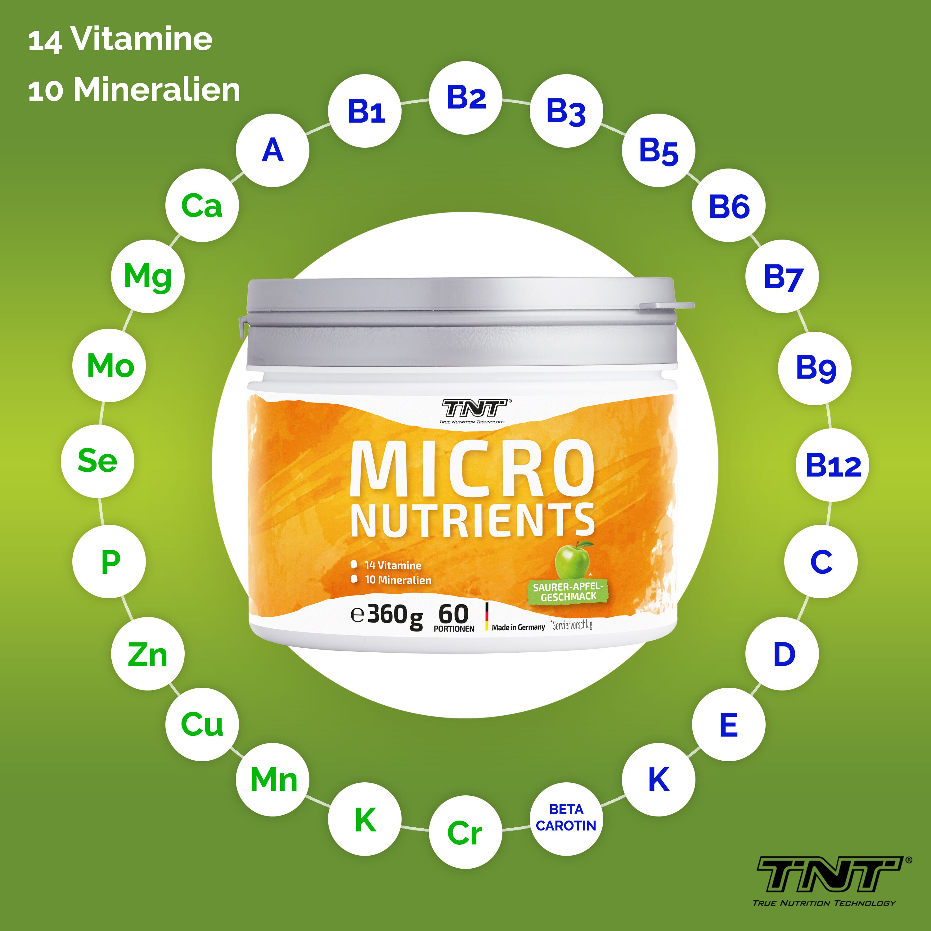 TNT Micronutrients 24 wichtige Vitamine und Mineralien und Nährstoffe