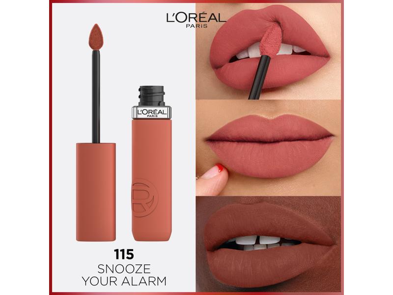 L'Oréal Paris Lippenstift Infaillible Matte Resistance 115 Verleiht den Lippen leuchtende Farbe mit bis zu 16 Stunden Halt
