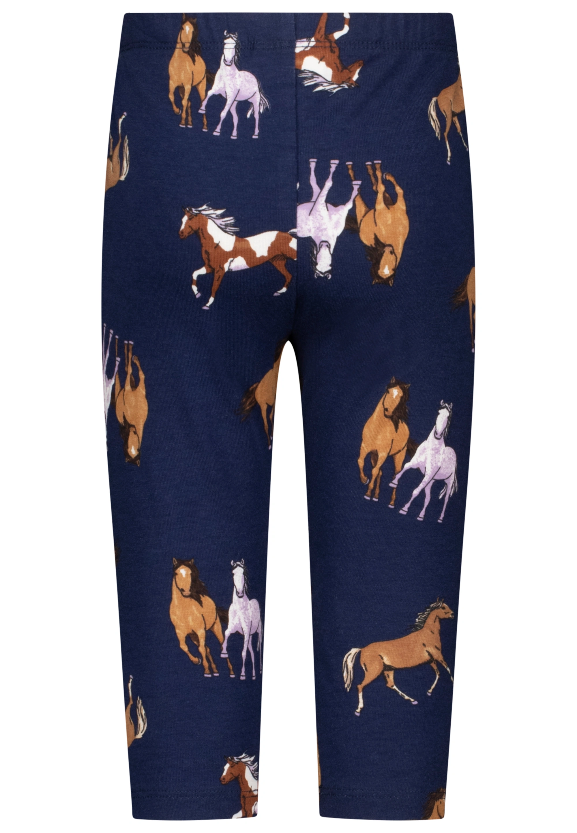 Capri-Leggings HORSES in true navy