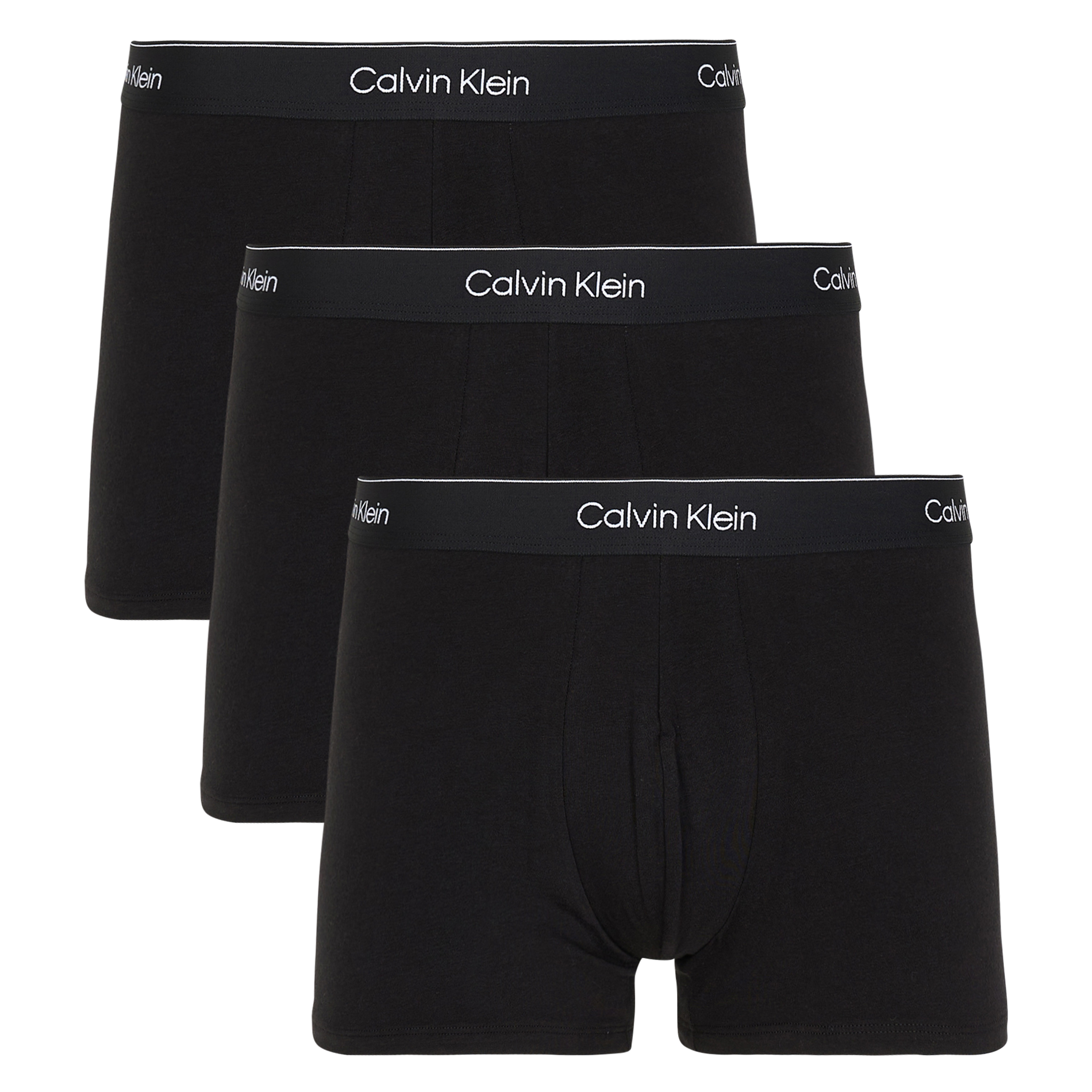 Lot de trois caleçons en coton mélangé | Noir