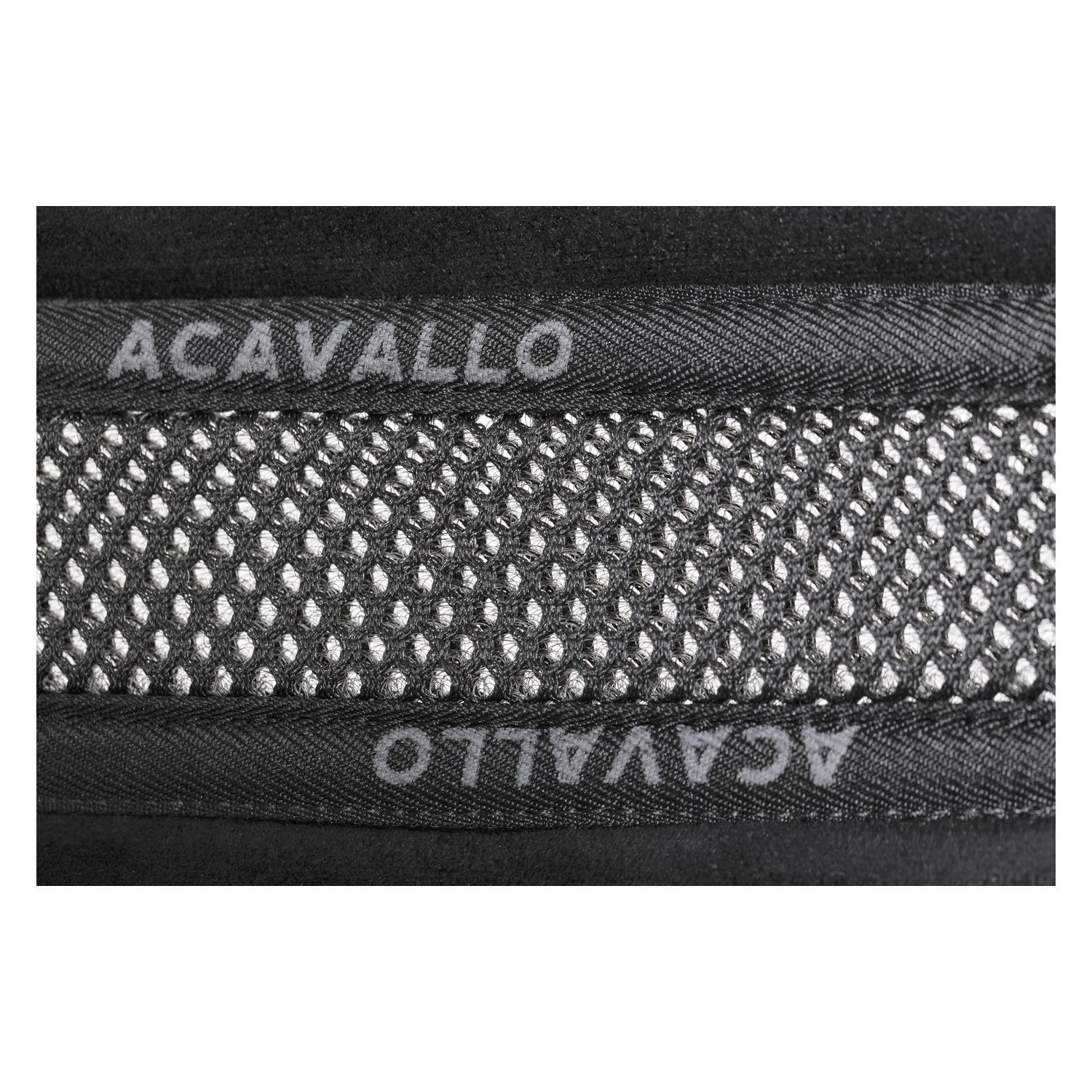ACAVALLO Gel + Memory Foam Close Contact Halfpad mit 3D-Mesh  - schwarz - DR