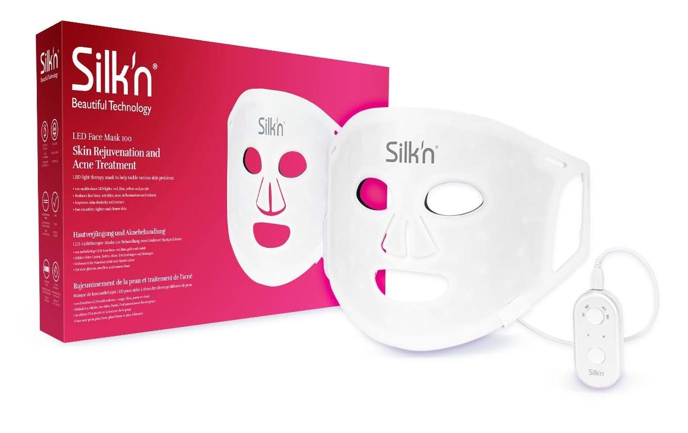 Silk'n Elektrische Gesichtsreinigungsbürste »LED Face Mask 100«