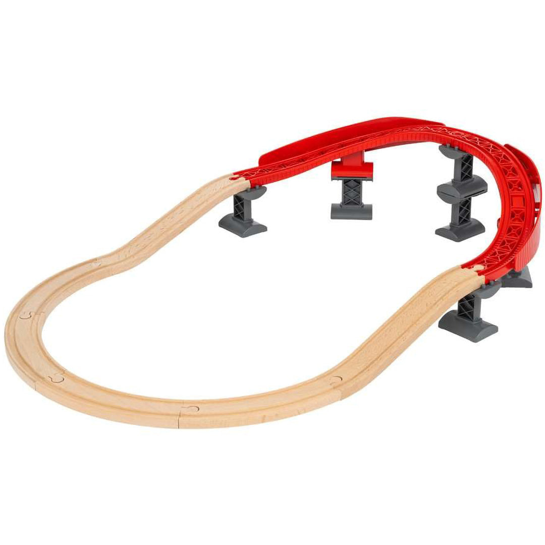 brio treinrails oplopende bochten - 16-delig