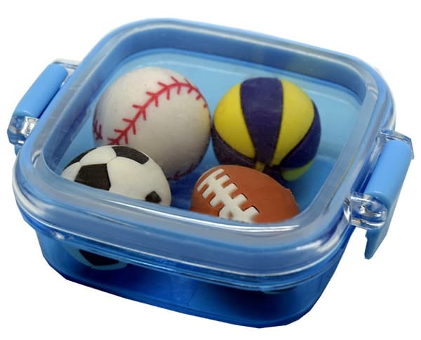 Viskelær Baller 4-pack