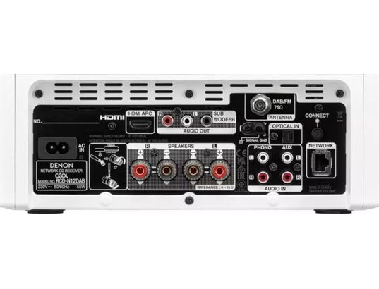DENON - Ampli tuner hifi stéréo RCD-N12DAB blanc