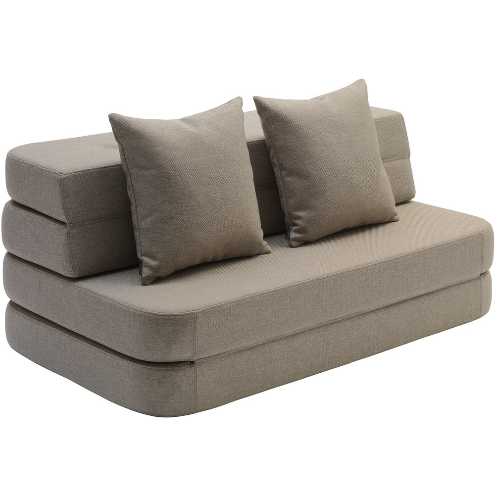 Køb by KlipKlap 3 Fold Sofa Sand With Sand KK 120 Cm